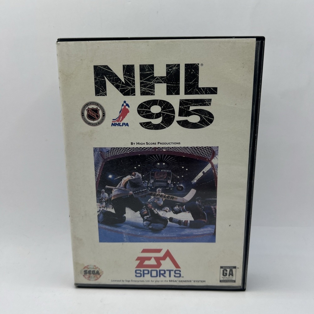 NHL 95 (Sega Genesis) Game CIB Complete w/ Box & Manual